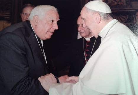 ngel Moreno con el Papa Francisco