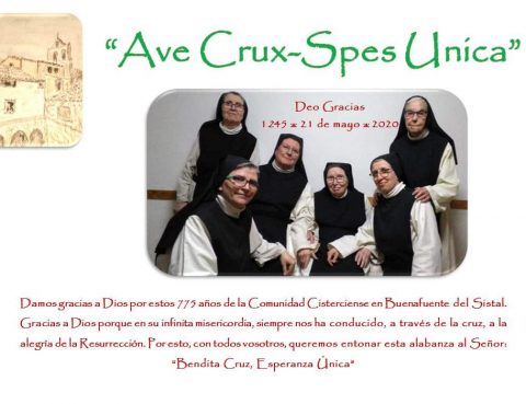 Accion de gracias 775 aniversario monjas Buenafuente mayo 2020