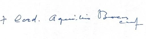 Firma Cardenal Aquilino Bocos