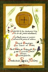 La bendicion del pan Dona Dolores madre de Angel