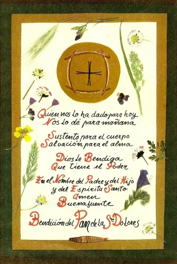 La bendicion del pan Dona Dolores madre de Angel