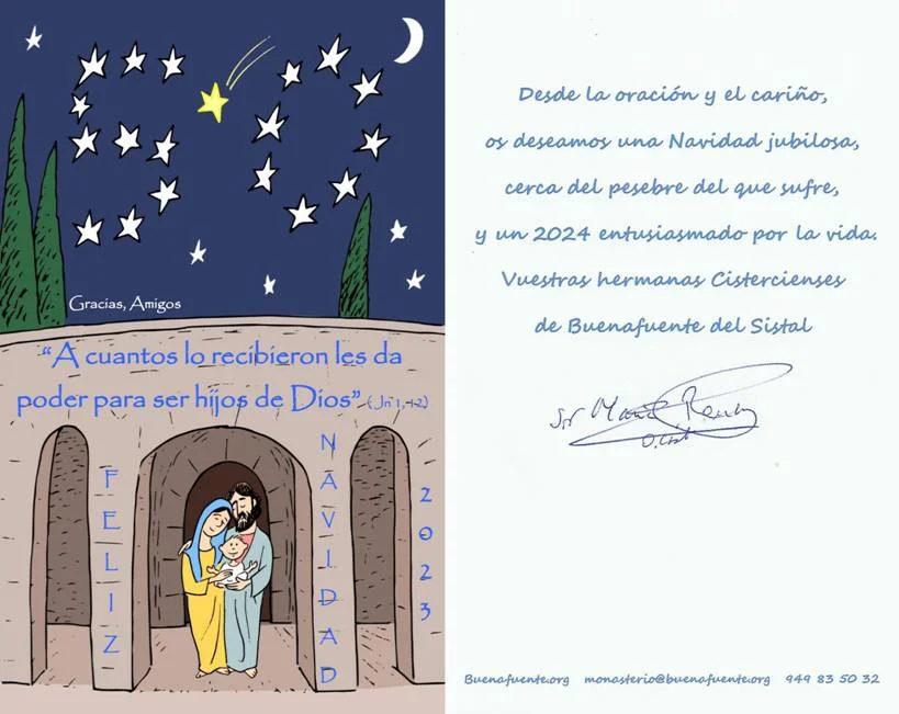 Felicitacion Navidad 2023 Monasterio